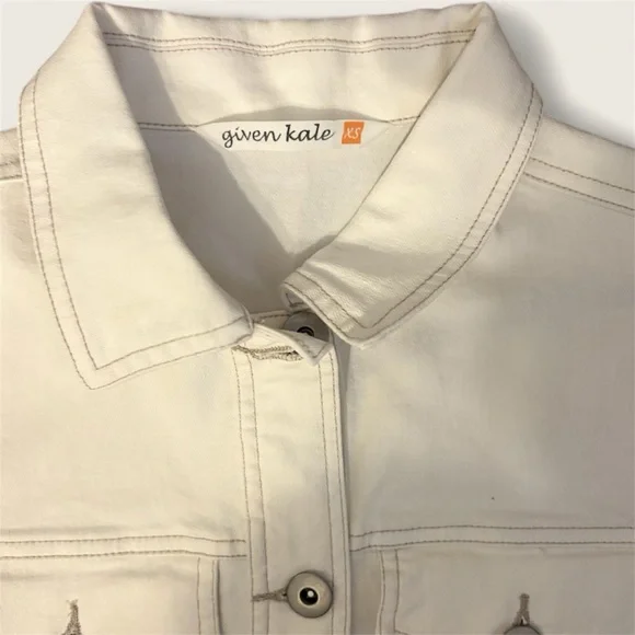 🚨3 for $15 Given Kale Boutique Women's Jacket Cream Butter Soft Size XS NWT - Picture 4 of 6